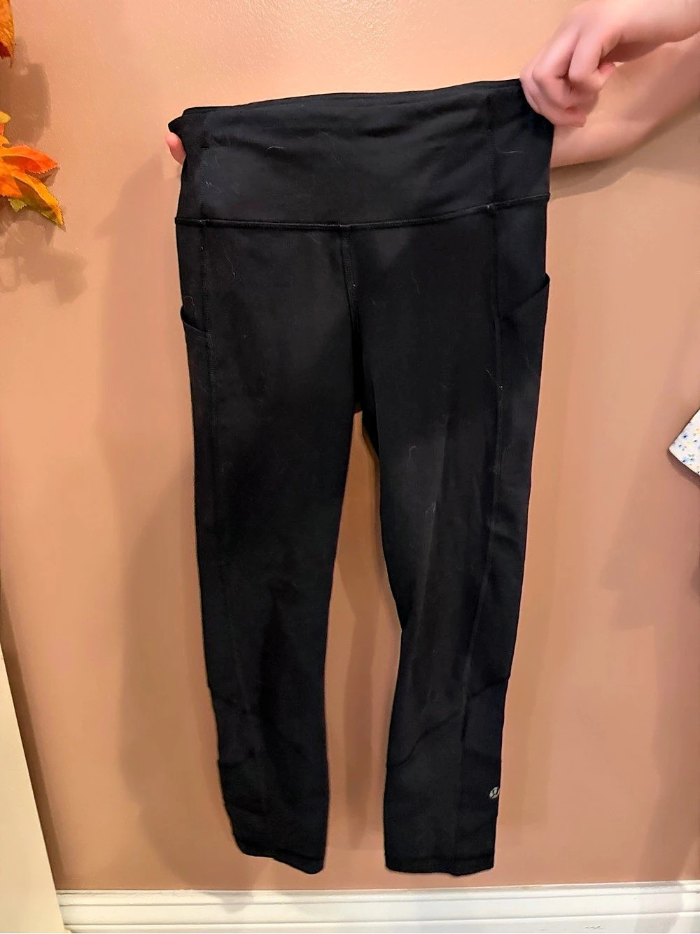 Lululemon On Your Mark Crop (23") ) Black Leggings